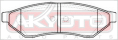 КОЛОДКИ ТОРМОЗНЫЕ ДИСКОВЫЕ ЗАДНИЕ AKD-0375