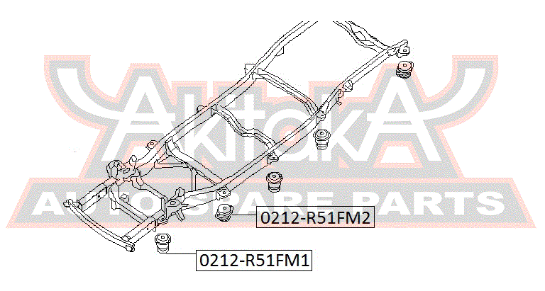 ПОДУШКА РАМЫ 0212-R51FM2