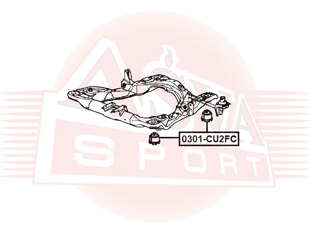 САЙЛЕНТБЛОК ПОДРАМНИКА 0301-CU2FC