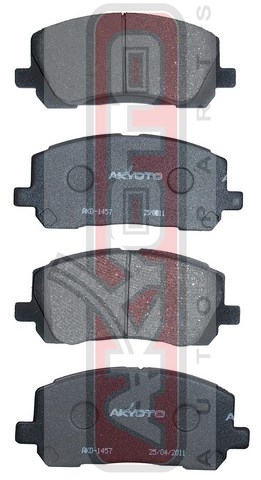 КОЛОДКИ ТОРМОЗНЫЕ ДИСКОВЫЕ ПЕРЕДНИЕ AKD-1457