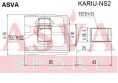 ШРУС ВНУТРЕННИЙ ЗАДНИЙ 22x41x25 KARIU-NS2