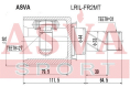 ШРУС ВНУТРЕННИЙ ЛЕВЫЙ 27x44x31 LRIL-FR2MT