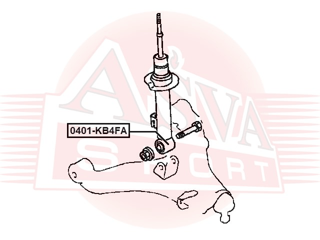 САЙЛЕНТБЛОК ПЕРЕДНЕГО АМОРТИЗАТОРА 0401-KB4FA