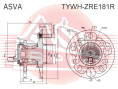 СТУПИЦА ЗАДНЯЯ TYWH-ZRE181R