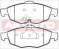 КОЛОДКИ ТОРМОЗНЫЕ ДИСКОВЫЕ ПЕРЕДНИЕ AKD-0320