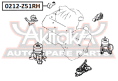 ПОДУШКА ДВИГАТЕЛЯ ПРАВАЯ 0212-Z51RH