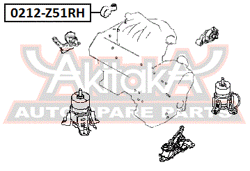 ПОДУШКА ДВИГАТЕЛЯ ПРАВАЯ 0212-Z51RH