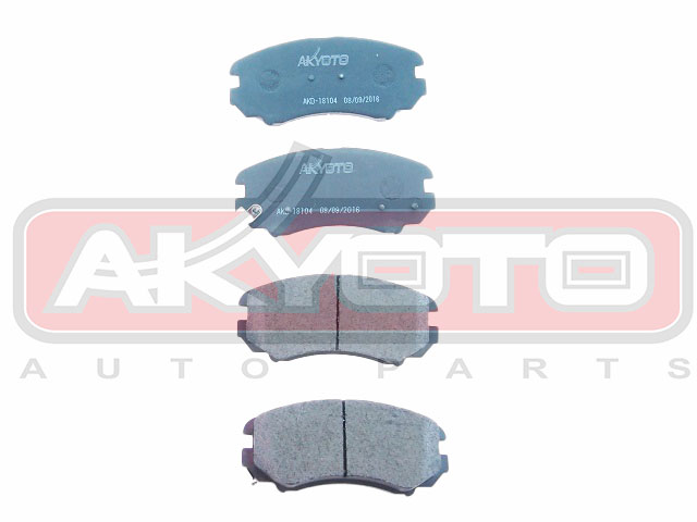КОЛОДКИ ТОРМОЗНЫЕ ДИСКОВЫЕ ПЕРЕДНИЕ AKD-18104
