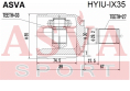 ШРУС ВНУТРЕННИЙ 24x62x27 (OEM-исполнение) HYIU-IX35