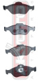 КОЛОДКИ ТОРМОЗНЫЕ ДИСКОВЫЕ ПЕРЕДНИЕ AKD-1247