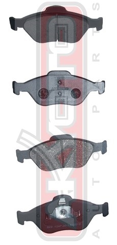 КОЛОДКИ ТОРМОЗНЫЕ ДИСКОВЫЕ ПЕРЕДНИЕ AKD-1247