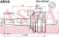 ШРУС НАРУЖНЫЙ 19x52x22 DW-152A47