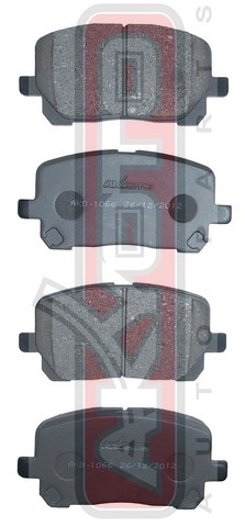 КОЛОДКИ ТОРМОЗНЫЕ ДИСКОВЫЕ ПЕРЕДНИЕ AKD-1066