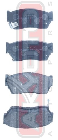 КОЛОДКИ ТОРМОЗНЫЕ ДИСКОВЫЕ ПЕРЕДНИЕ AKD-2226