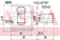 ШРУС ВНУТРЕННИЙ 22x35x25 HYIU-GETMT
