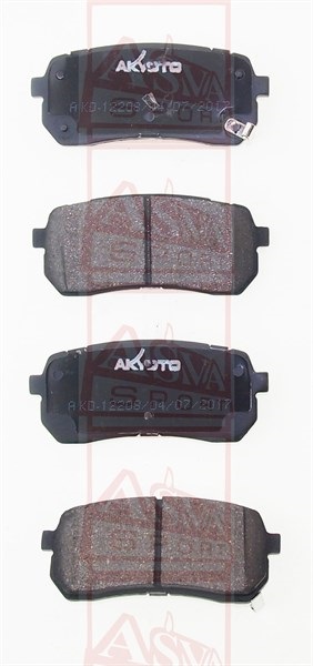 КОЛОДКИ ТОРМОЗНЫЕ ДИСКОВЫЕ ЗАДНИЕ AKD-12208