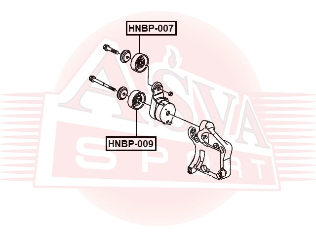 РОЛИК НАТЯЖНОЙ HNBP-009