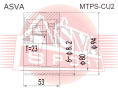 ШРУС КАРДАННОГО ВАЛА 23X79.8 MTPS-CU2