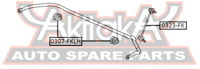 ВТУЛКА ПЕРЕДНЕГО СТАБИЛИЗАТОРА ЛЕВАЯ D22 0307-FKLH