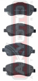 КОЛОДКИ ТОРМОЗНЫЕ ДИСКОВЫЕ ПЕРЕДНИЕ AKD-1233