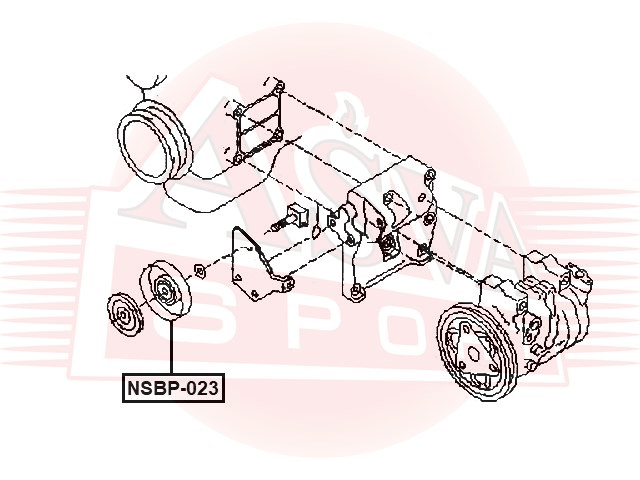 РОЛИК НАТЯЖНОЙ NSBP-023