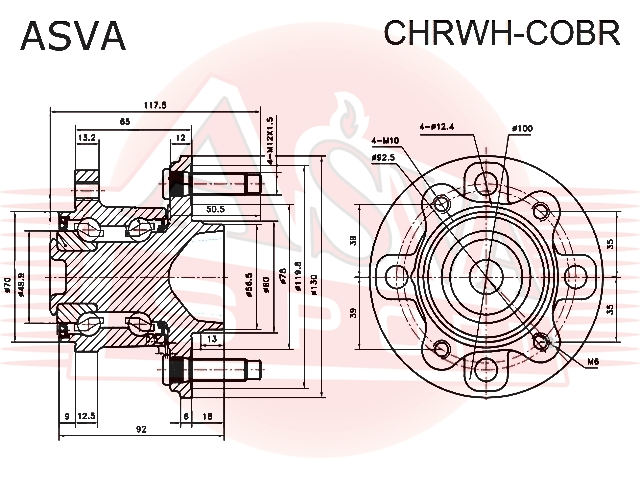 СТУПИЦА ЗАДНЯЯ CHRWH-COBR