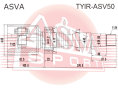 ШРУС ВНУТРЕННИЙ ПРАВЫЙ 32x40x24 TYIR-ASV50