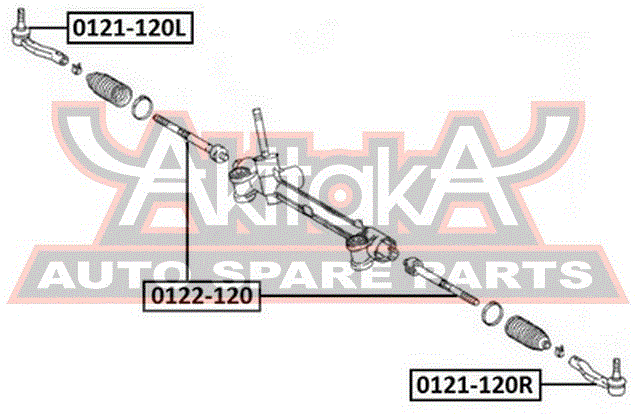 НАКОНЕЧНИК РУЛЕВОЙ ПРАВЫЙ 0121-120R