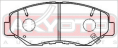 КОЛОДКИ ТОРМОЗНЫЕ ДИСКОВЫЕ ПЕРЕДНИЕ AKD-8485