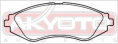 КОЛОДКИ ТОРМОЗНЫЕ ДИСКОВЫЕ ПЕРЕДНИЕ AKD-0779