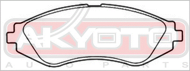 КОЛОДКИ ТОРМОЗНЫЕ ДИСКОВЫЕ ПЕРЕДНИЕ AKD-0779
