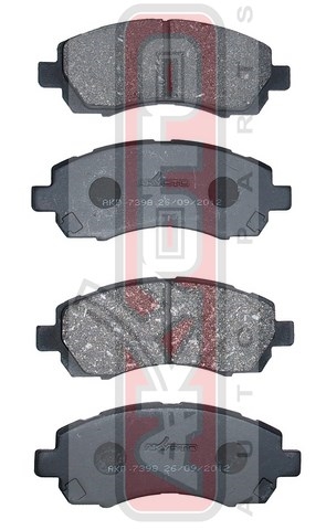 КОЛОДКИ ТОРМОЗНЫЕ ДИСКОВЫЕ ПЕРЕДНИЕ AKD-7398