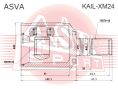 ШРУС ВНУТРЕННИЙ ЛЕВЫЙ 35X33X28 KAIL-XM24