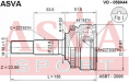 ШРУС НАРУЖНЫЙ 22x50x22 VO-058A44