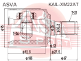 ШРУС ВНУТРЕННИЙ ЛЕВЫЙ 36Х36Х31 KAIL-XM22AT