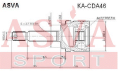 ШРУС НАРУЖНЫЙ 22x60x27 KA-CDA46