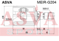 ШРУС ВНУТРЕННИЙ ПРАВЫЙ 25x38x27 MEIR-G204