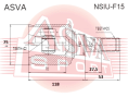 ШРУС ВНУТРЕННИЙ ЛЕВЫЙ 22X40X25 NSIU-F15