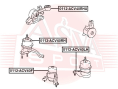 ПОДУШКА ДВИГАТЕЛЯ ЛЕВАЯ 0112-ACV40LH