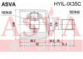 ШРУС ВНУТРЕННИЙ ЛЕВЫЙ 25x41x28 HYIL-IX35C