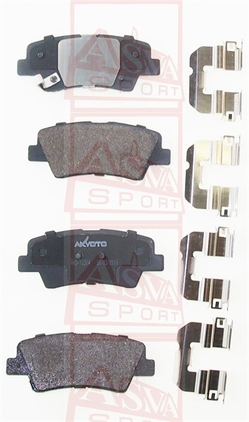 КОЛОДКИ ТОРМОЗНЫЕ ДИСКОВЫЕ ЗАДНИЕ AKD-12204