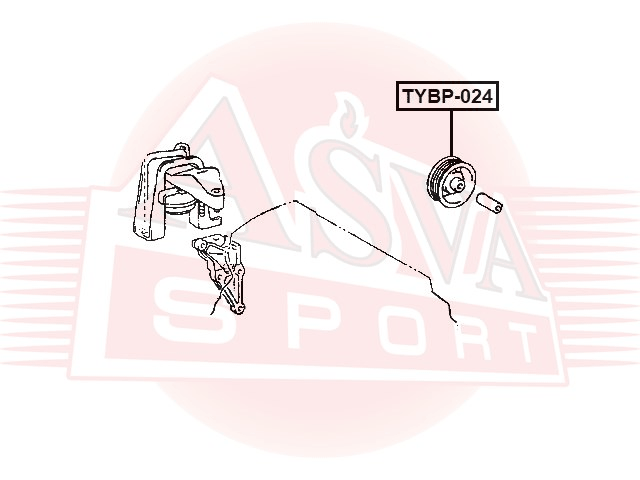 РОЛИК НАТЯЖНОЙ TYBP-024