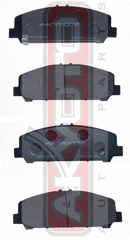 КОЛОДКИ ТОРМОЗНЫЕ ДИСКОВЫЕ ПЕРЕДНИЕ AKD-ZC60