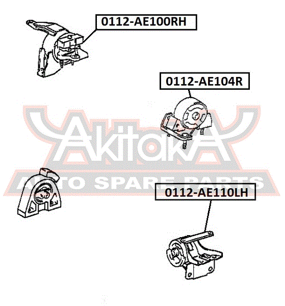ПОДУШКА ДВИГАТЕЛЯ ЛЕВАЯ 0112-AE110LH