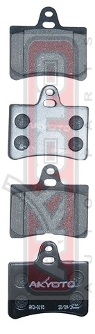 КОЛОДКИ ТОРМОЗНЫЕ ДИСКОВЫЕ ЗАДНИЕ AKD-0193