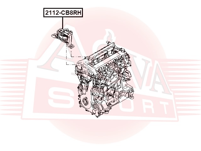 ПОДУШКА ДВИГАТЕЛЯ ПРАВАЯ(ГИДРАВЛИЧЕСКАЯ) 2112-CB8RH