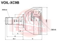 ШРУС ВНУТРЕННИЙ ЛЕВЫЙ 29X31X26 VOIL-XC9B