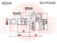 ШРУС НАРУЖНЫЙ 20x52.5x24 KA-PICA48