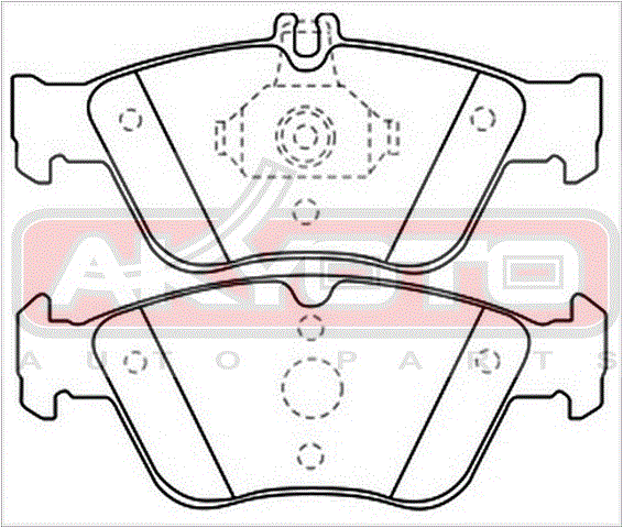 КОЛОДКИ ТОРМОЗНЫЕ ДИСКОВЫЕ ПЕРЕДНИЕ AKD-1031