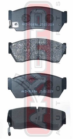 КОЛОДКИ ТОРМОЗНЫЕ ДИСКОВЫЕ ПЕРЕДНИЕ AKD-9169